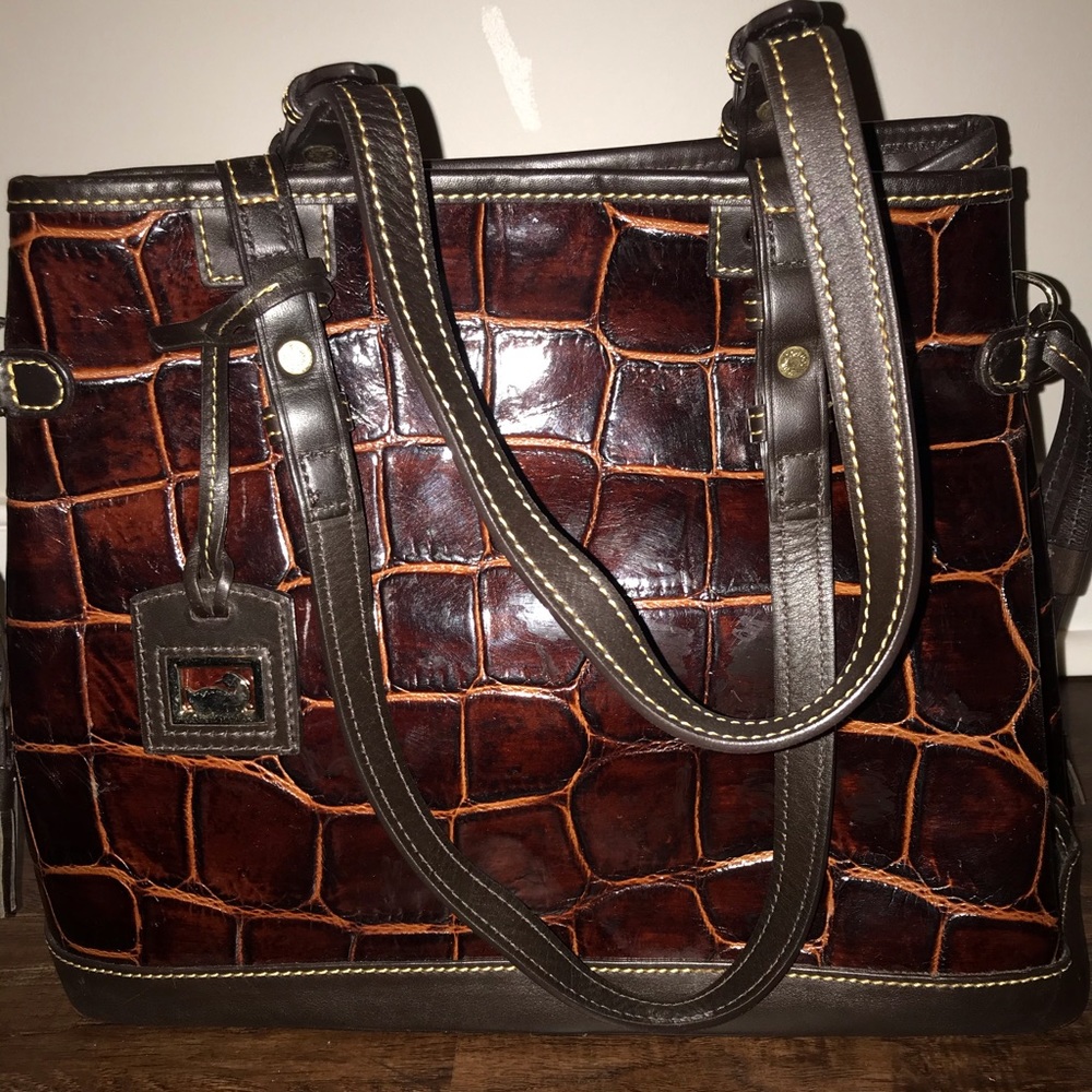 Dooney and Burke Aligator Embossed Purse & Wallet